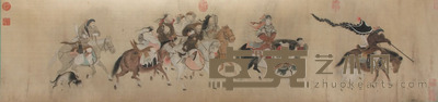 佚名 狩猎图 35×151cm