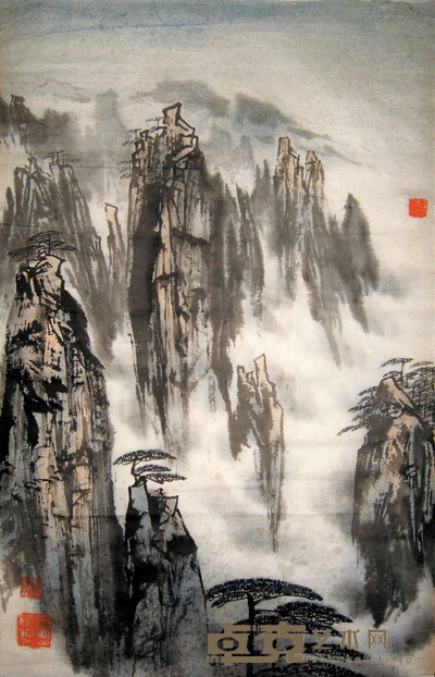 徐子鹤 高岩古诗 79×50cm