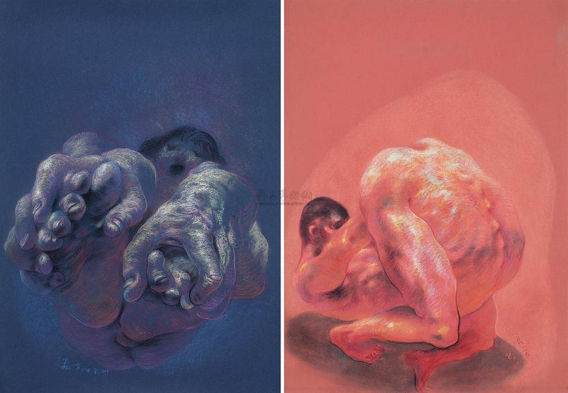 夏小万 2002年作；2009年作 无题 No.1，No.2