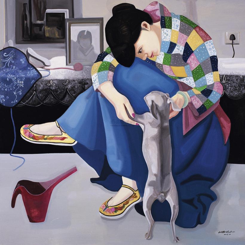 刘梅子 2009年作 后现代女画家的生活日记