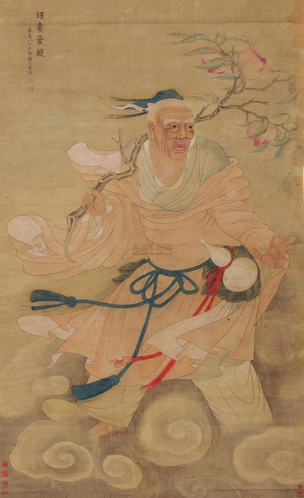 顾见龙 瑶台晋祝 立轴