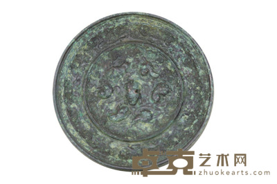 海兽葡萄铜镜 径：13.5cm