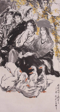 史国良《人物》立轴