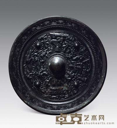 神仙戏龙马舞蹈画像镜 