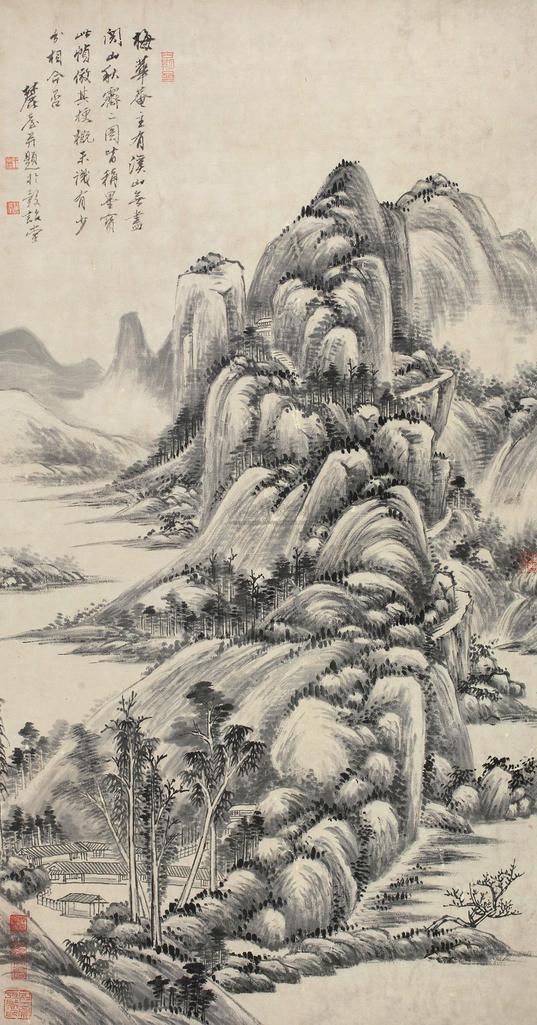 王原祁 （款） 关山秋霁 立轴