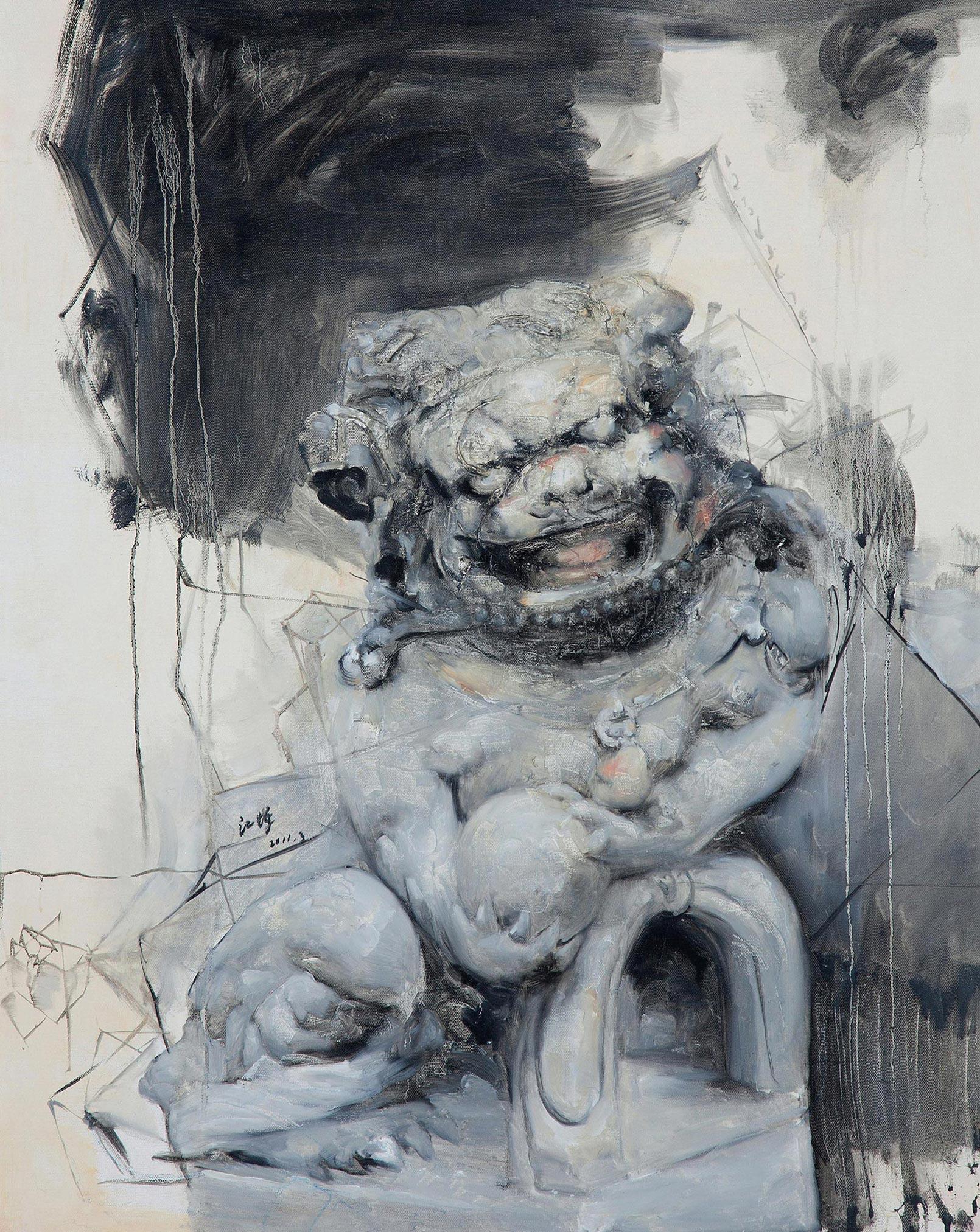 江辉 2011年作 古狮系列?No.27 80×100cm