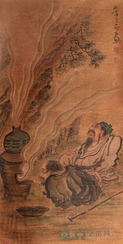 闵贞 人物立轴 132×66