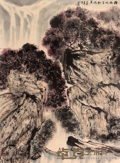 亚明 山水立轴 69×51