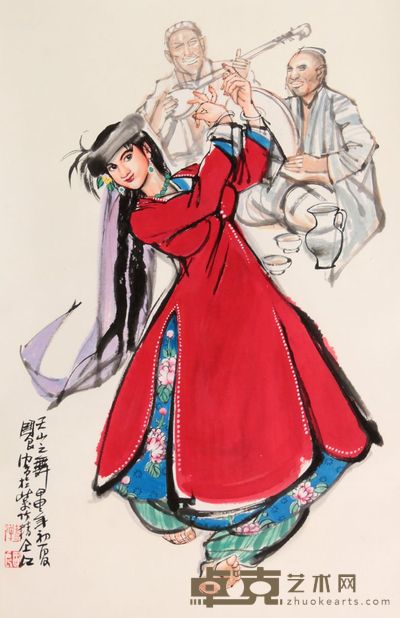 史国良 人物立轴 67×44