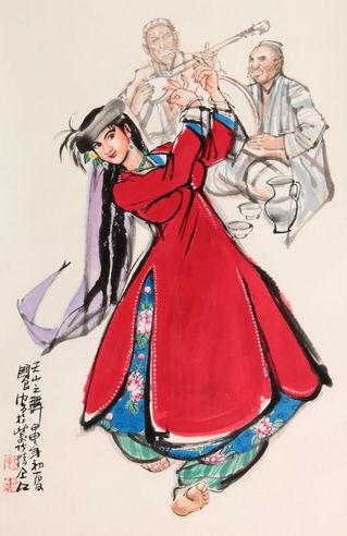 史国良 人物立轴
