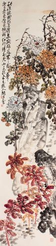 赵云壑 花卉立轴