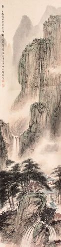 傅抱石 山水立轴