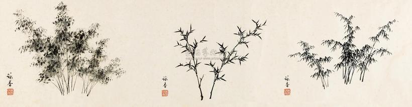 吴咏香 墨竹三式 镜片