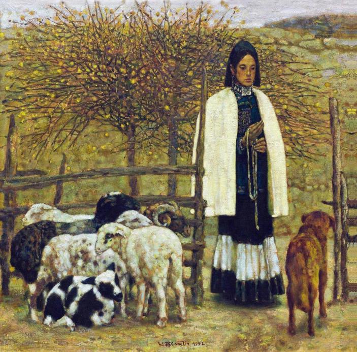程丛林 1992年作 牧羊女