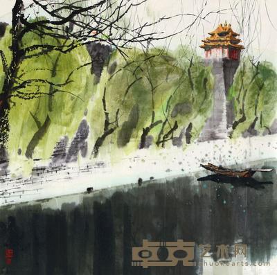 韦品高 故宫一角 镜心 68×68cm