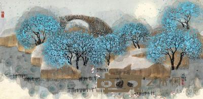 赵准旺 江南水乡 镜心 50×98cm