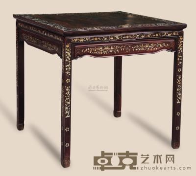 红木嵌螺钿方桌 89.5×89.5×87cm