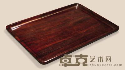 清 红木托盘 40×28cm
