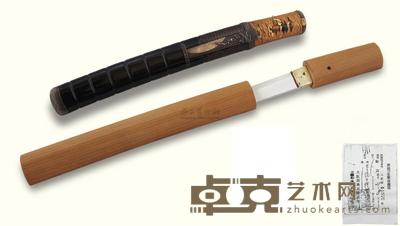 19世纪 日本漆皮刀 刀库 （两件） 长36cm
