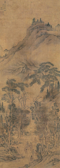 钱榖 隆庆元年（1567）年作 山煮泉 立轴