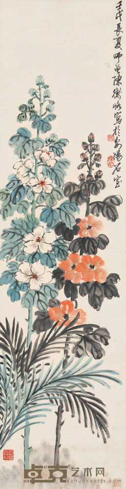 陈师曾 壬戌(1922)年作 春意 立轴 133×34cm