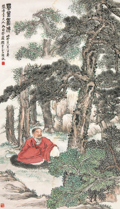 赵云壑 癸酉（1933）年作 无量寿佛 立轴