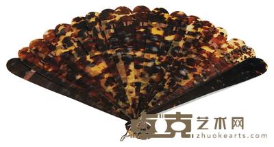 骨制成扇 22×34cm