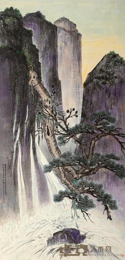 林驺 谷间灵动 立轴 132.5×64.5cm