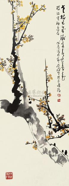 李道熙 春梅图 立轴