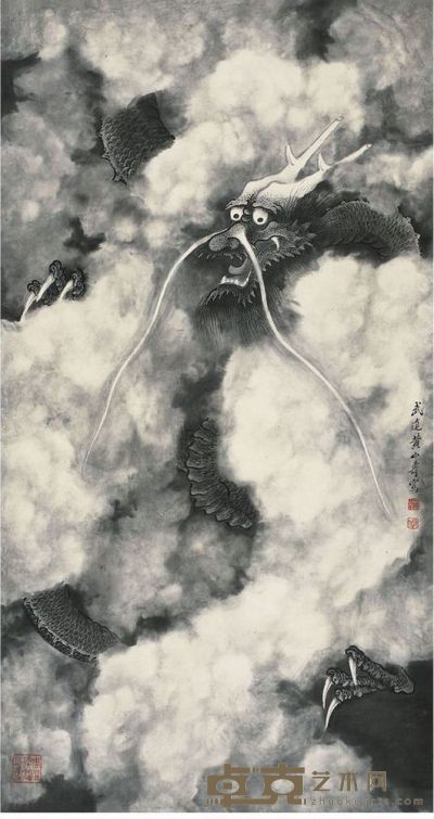 黄山寿  云从龙 151×81.5cm