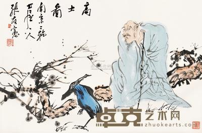 张友宪 高士图 镜片 69×45cm