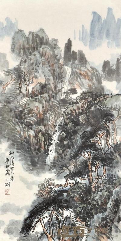 刘二刚 石涛笔意 镜心 67×33cm