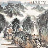 徐建明 蜀山雨 镜心