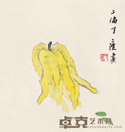 了庐 佛手 镜心 33×33cm