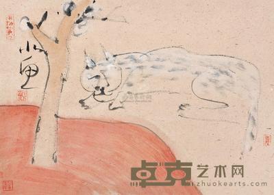 北鱼 午后 镜心 50×35cm