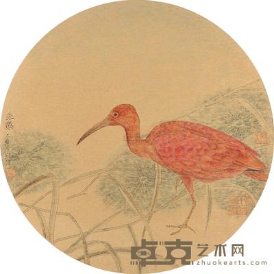 江宏伟 朱鹮 镜片 直径31cm