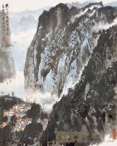 宋文治 蜀江小景 镜心 49×39cm