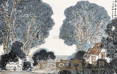 亚明 布曼特克乡村 立轴 44×69cm