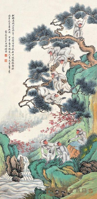 蔡铣 易元吉笔意图 立轴 138×68cm