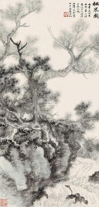 吴湖帆 甲申（1944）年作 松泉图 立轴
