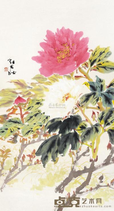 张大壮 春风图 立轴 65×35cm