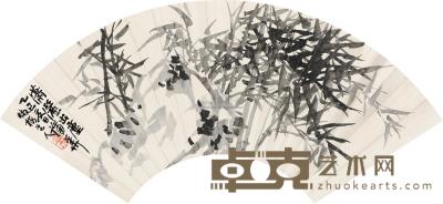 蒲华 乙巳（1905）年作 潇洒出尘 扇片 18×51cm
