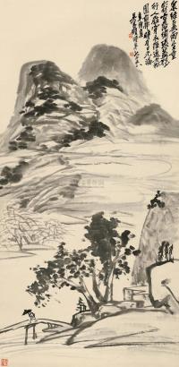 吴昌硕 辛酉（1921）年作 夏山雨过 立轴