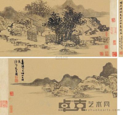 王问 乙巳（1545）年作 溪山隐居 手卷 27×106.5cm