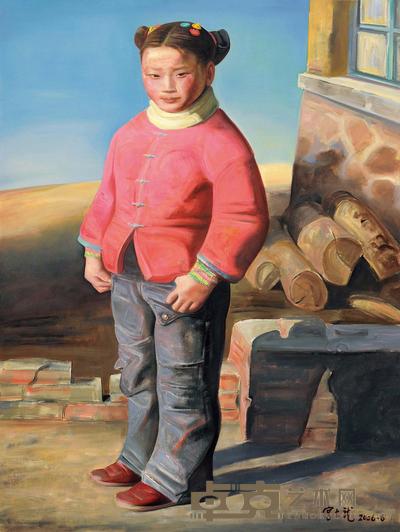 宫力龙 2006年作 连山关的小囡 129×96.5cm