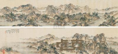 杨晋 乙酉（1905）年作 武陵仙源图卷 手卷 35×315cm