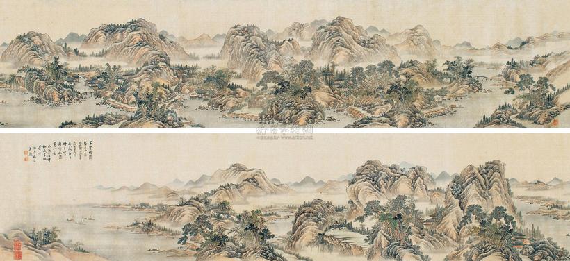 杨晋 乙酉（1905）年作 武陵仙源图卷 手卷