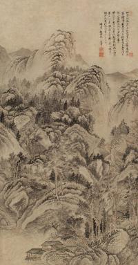 王翚 1713年作 松壑幽居图 立轴