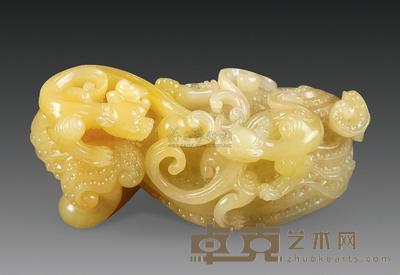 寿山芙蓉晶 吉祥如意摆件 10×4×5cm