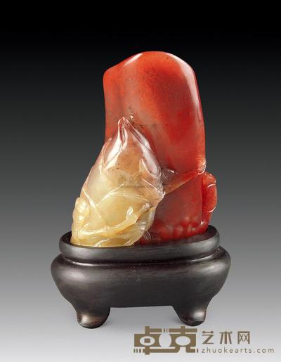 寿山水冻 节节高隨形章 高6.5cm